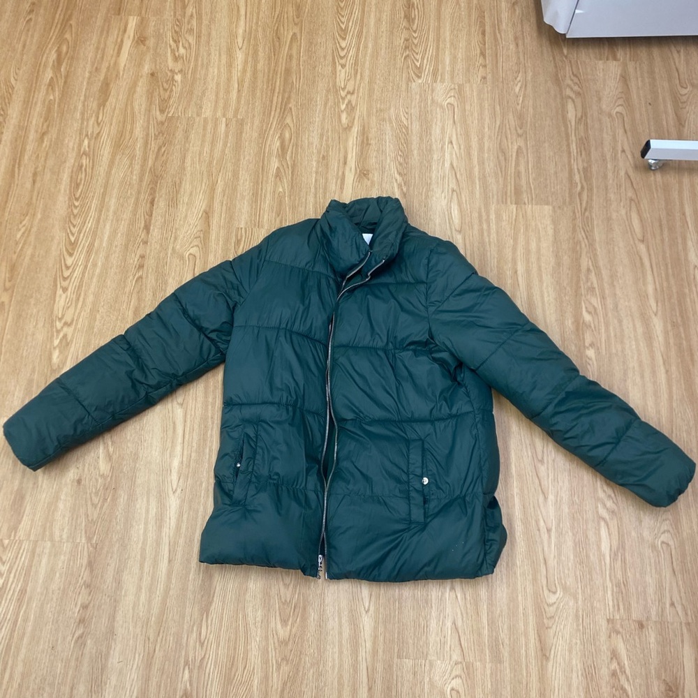Old Navy Forest Green Puffer Coat